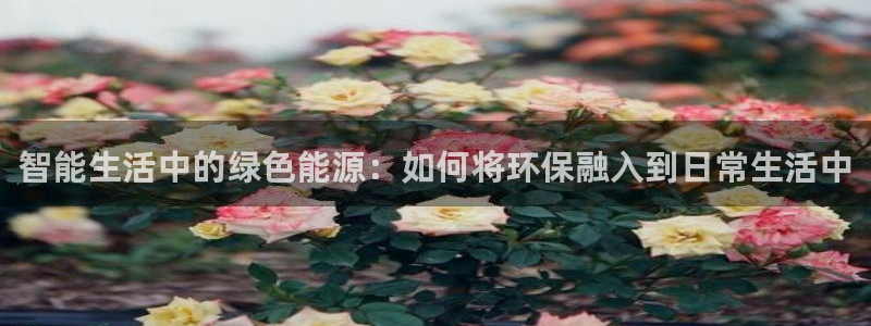 奇亿娱乐注册入口：智能生活中的绿色能源：如何将环保融入到日常生活中